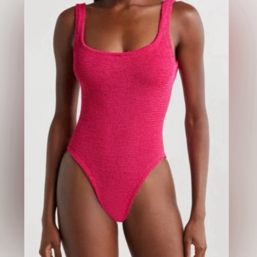 Hunza G Pink One Piece Swimsuit
